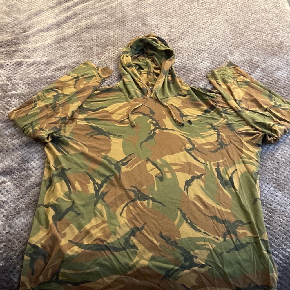 Polo Ralph Lauren camo jersey hooded t shirt